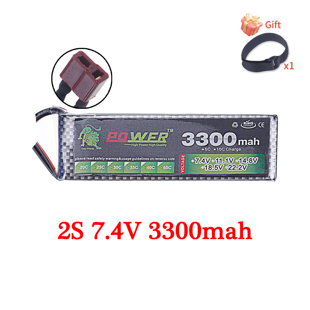 60C Lipo Batterij 3300mAh 7.4V - Drone Battery 4S recensie en prijs
