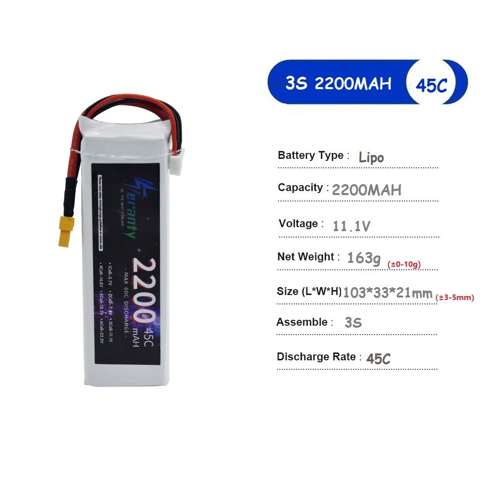 3S 11.1V Lipo Batterij Deans X - Drone Battery 4S recensie en prijs