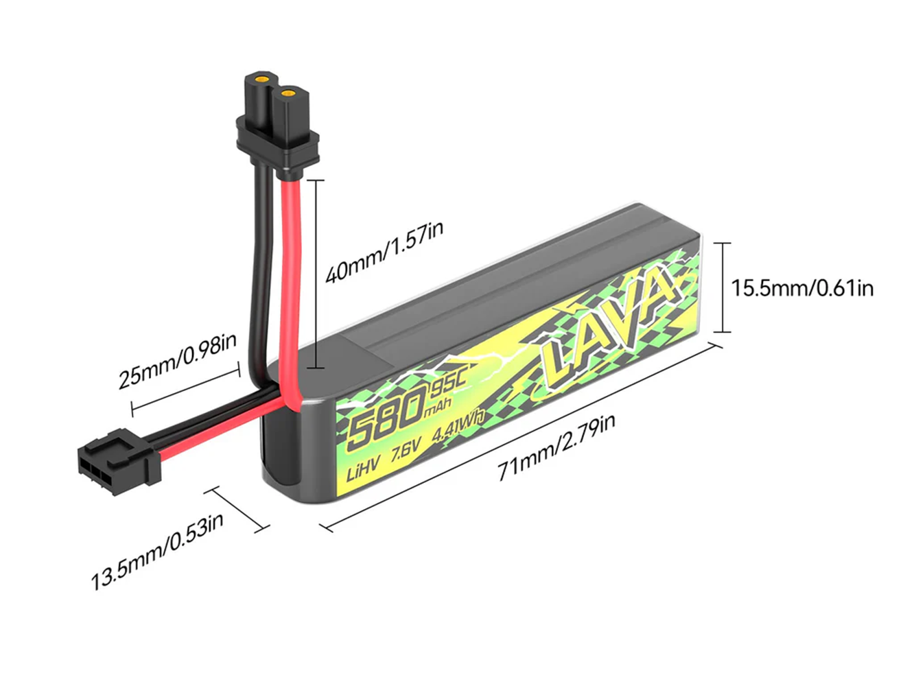 BETAFPV 95C LAVA II 2S Batteri - Drone Battery Li-Ion recensie en prijs