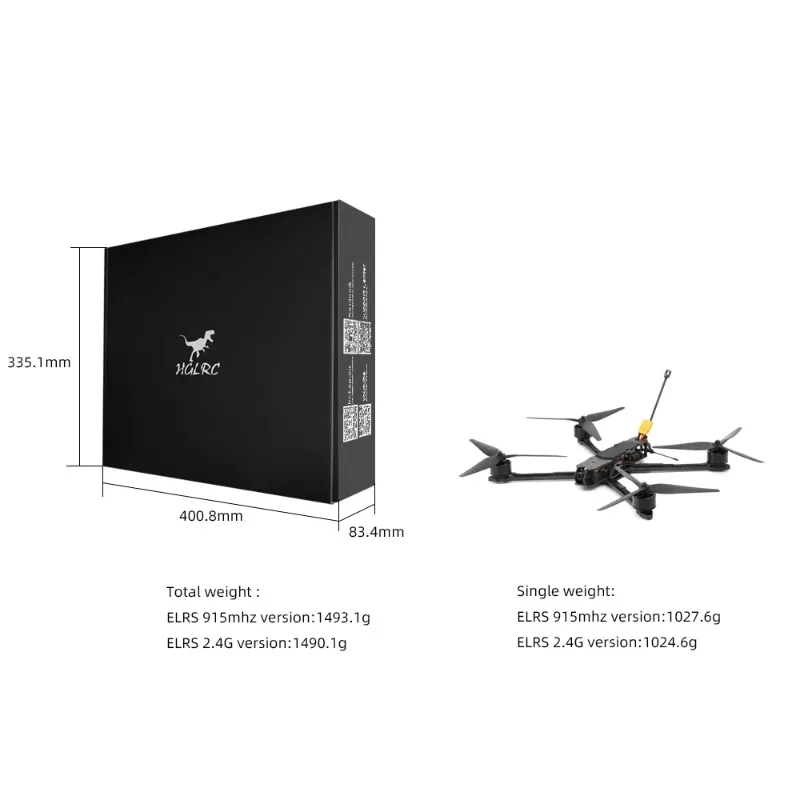 HGLRC MY10 Long Range FPV Dron - Drone Battery 6S recensie en prijs