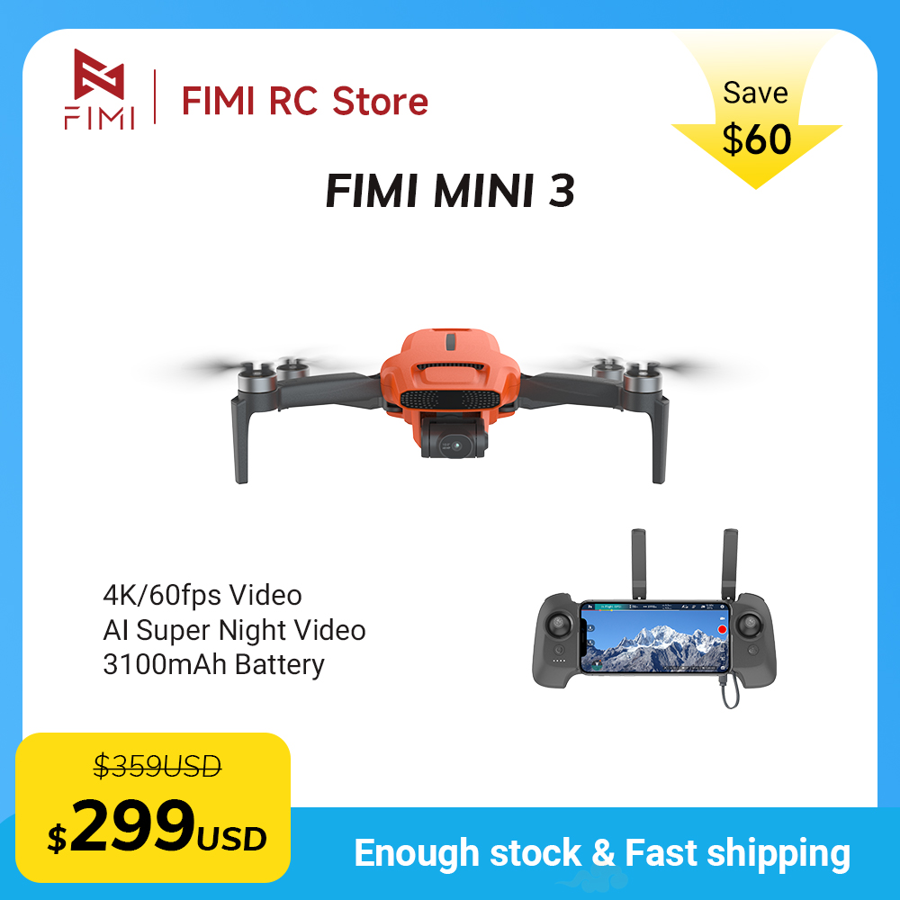 FIMI MINI 3 Camera Drone 4K 60 - Drone Battery Smart recensie en prijs